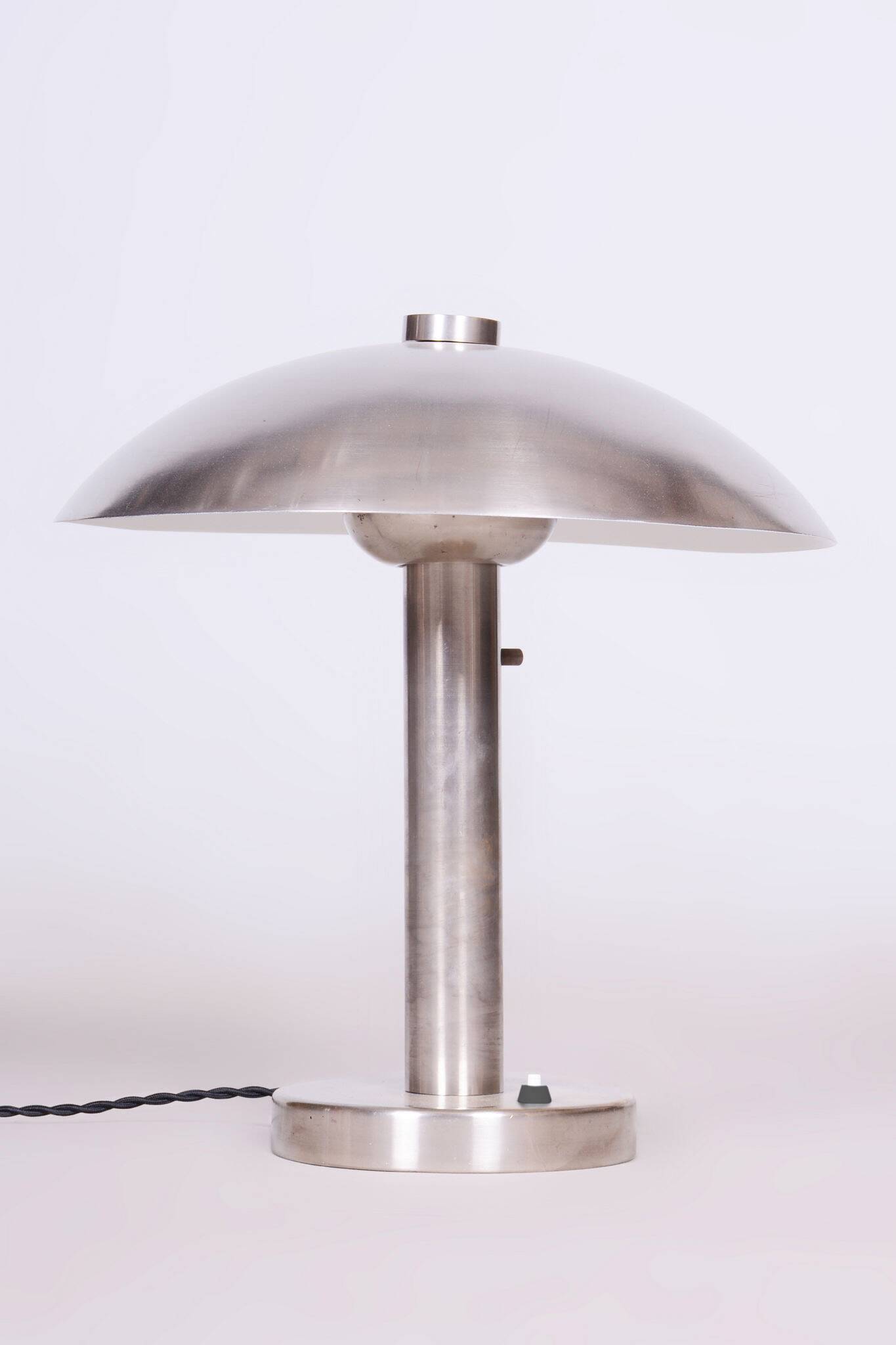 Restored Bauhaus Table Lamp, by Franta Anýž, New Electrification, Czech, 1920s