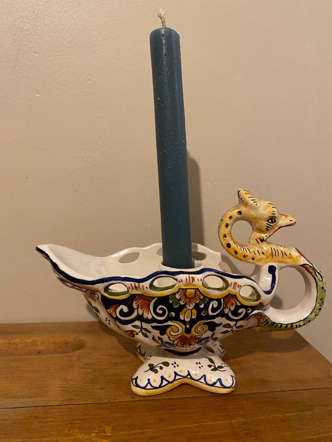 Rouen ceramic hand candle holder