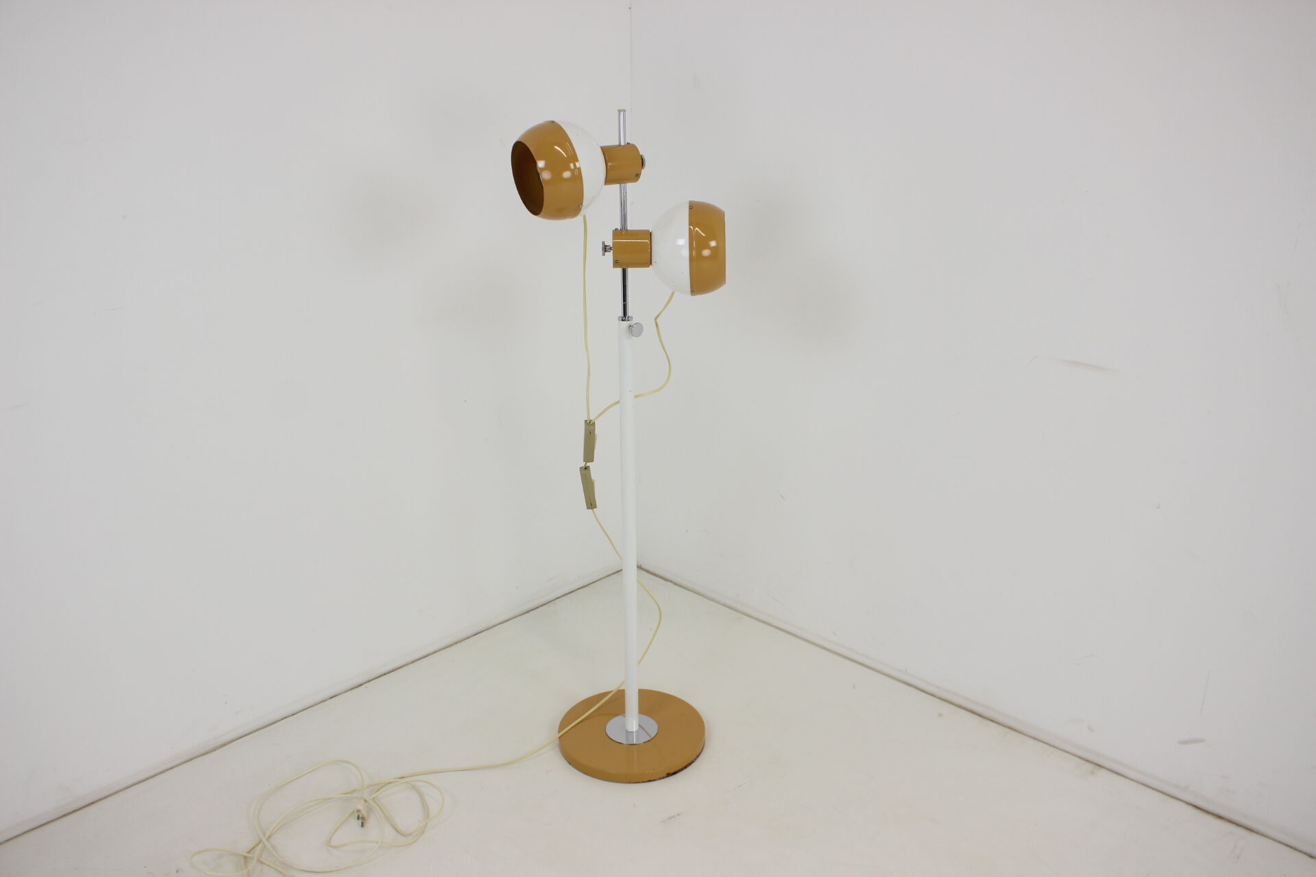 Magnetic Double Eye Ball Floor Lamp by Drukov, 1970s