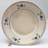 6 plates vintage niderviller model "blueberry"