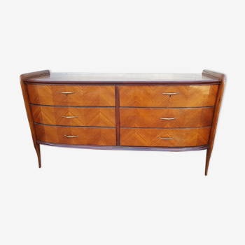 Italian rosewood vintage chest of drawers