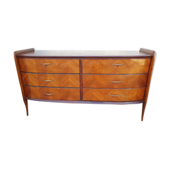Italian rosewood vintage chest of drawers