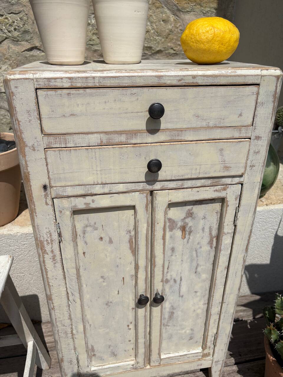 Mini patinated Parisian buffet