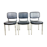 Retro chairs with chrome base