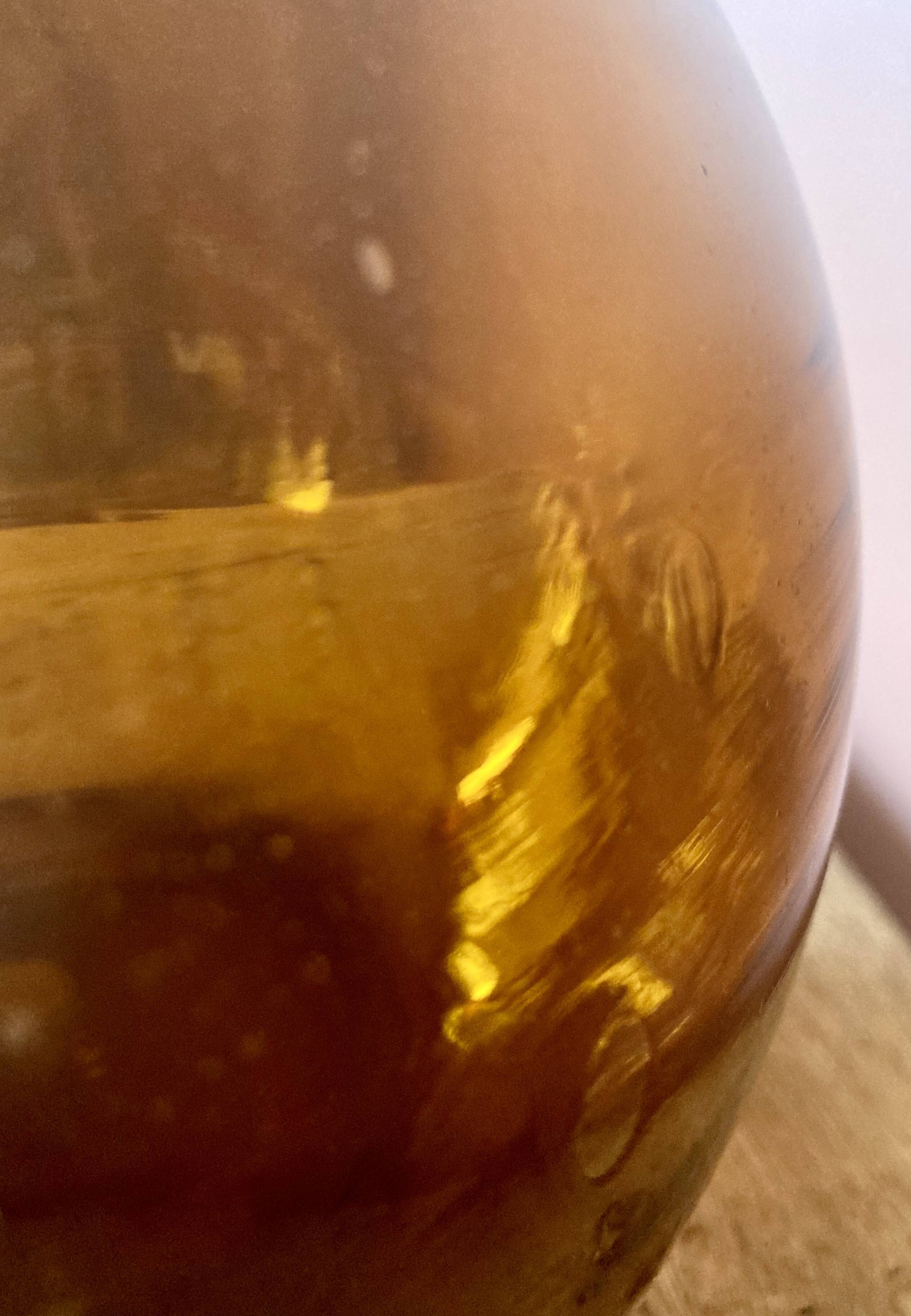 Amber demijohn from the end of 1800