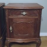 Pair of mahogany bedside tables
