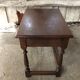 Old Coffee Table End Of Sofa Wood Turned Feet Vintage