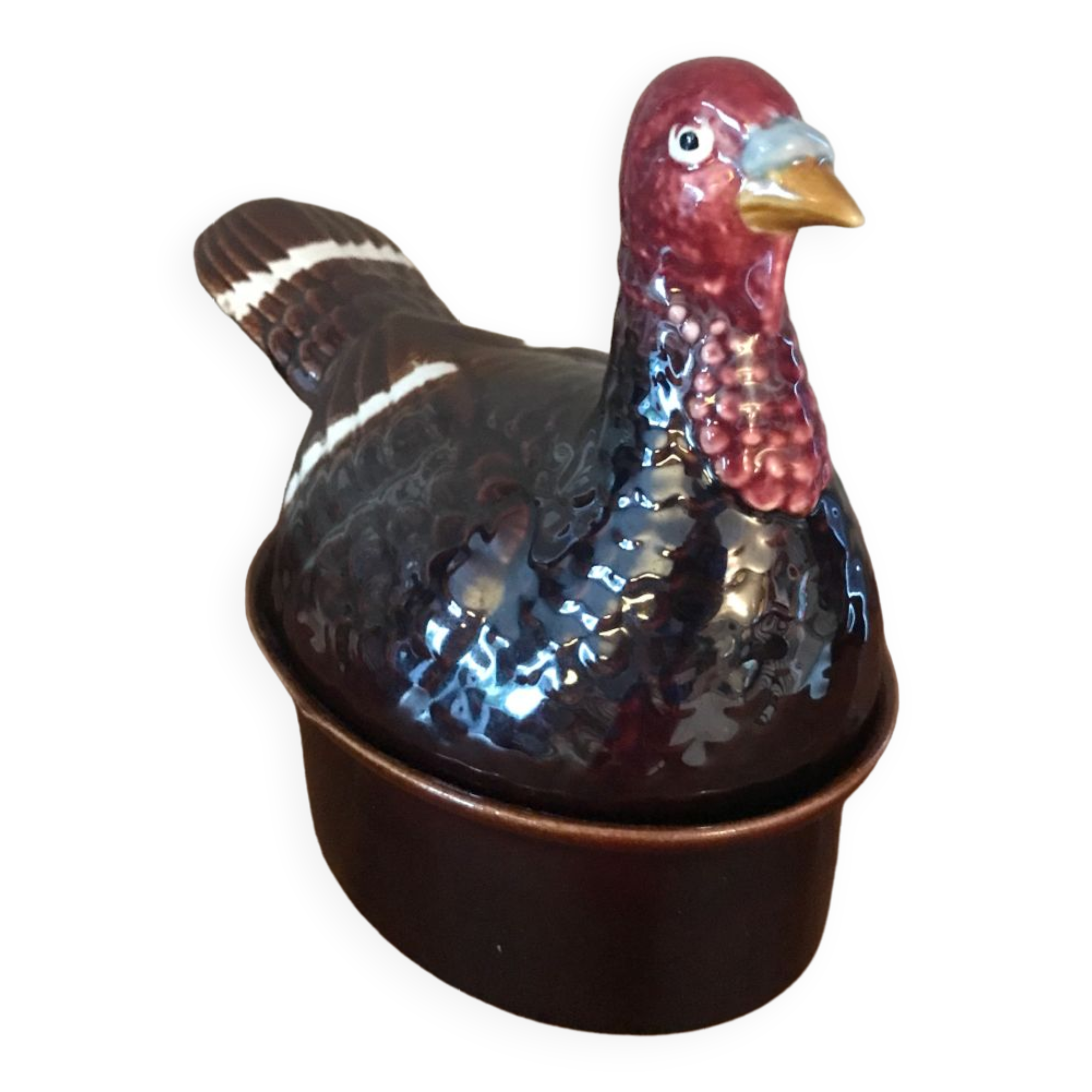 Terrine pigeon signed geo