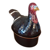 Terrine pigeon signed geo