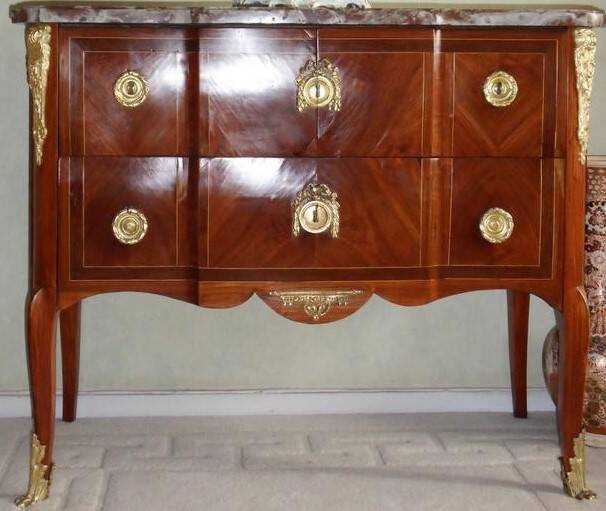 Commode transition xviii siècle estampillée jb vassou