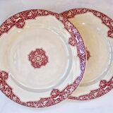 Set of 2 plates earth of iron Jules Vieillard