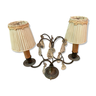Double torch lamp lampshade
