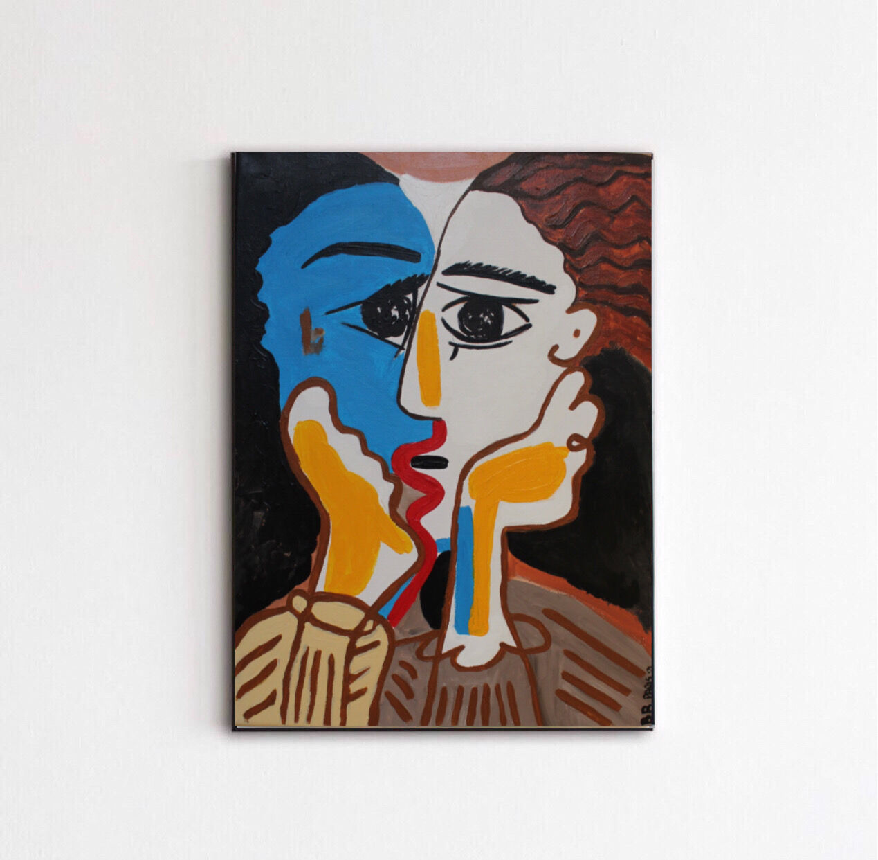 Reproduction of Picasso acrylic canvas Les Amants