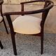 Suite de 4 fauteuils bois vintage années 80
