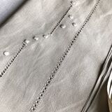 Antique linen tablecloth and whipped cream silk