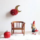 Vintage Baumann wooden children's chair/armchair with bars, 1950s