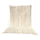 Handmade rug in natural wool, 250cm x 150cm