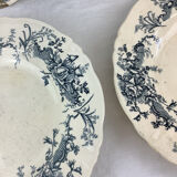 4 Assiettes creuses Terre de fer Longchamp