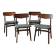Set of 4 Scandinavian teak chairs – Model "Kristin" – 1960s