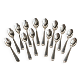 Christofle box with 12 silver-plated mocha spoons