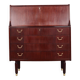 Mahogany secretary, Danish design, 1970s, manufacturer: PMJ Viby J