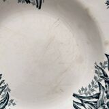 6 mismatched Saint Amand ironstone soup plates