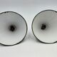 Pair of industrial hanging lamps