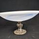 Coupelle centre de table verre opalin bleu