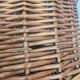 Vintage wicker umbrella stand