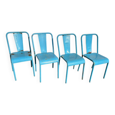 4 chaises tolix T37