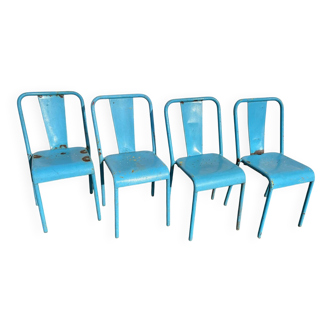 4 Tolix T37 chairs