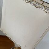 Vintage bedside lamp with marble base and gold metal