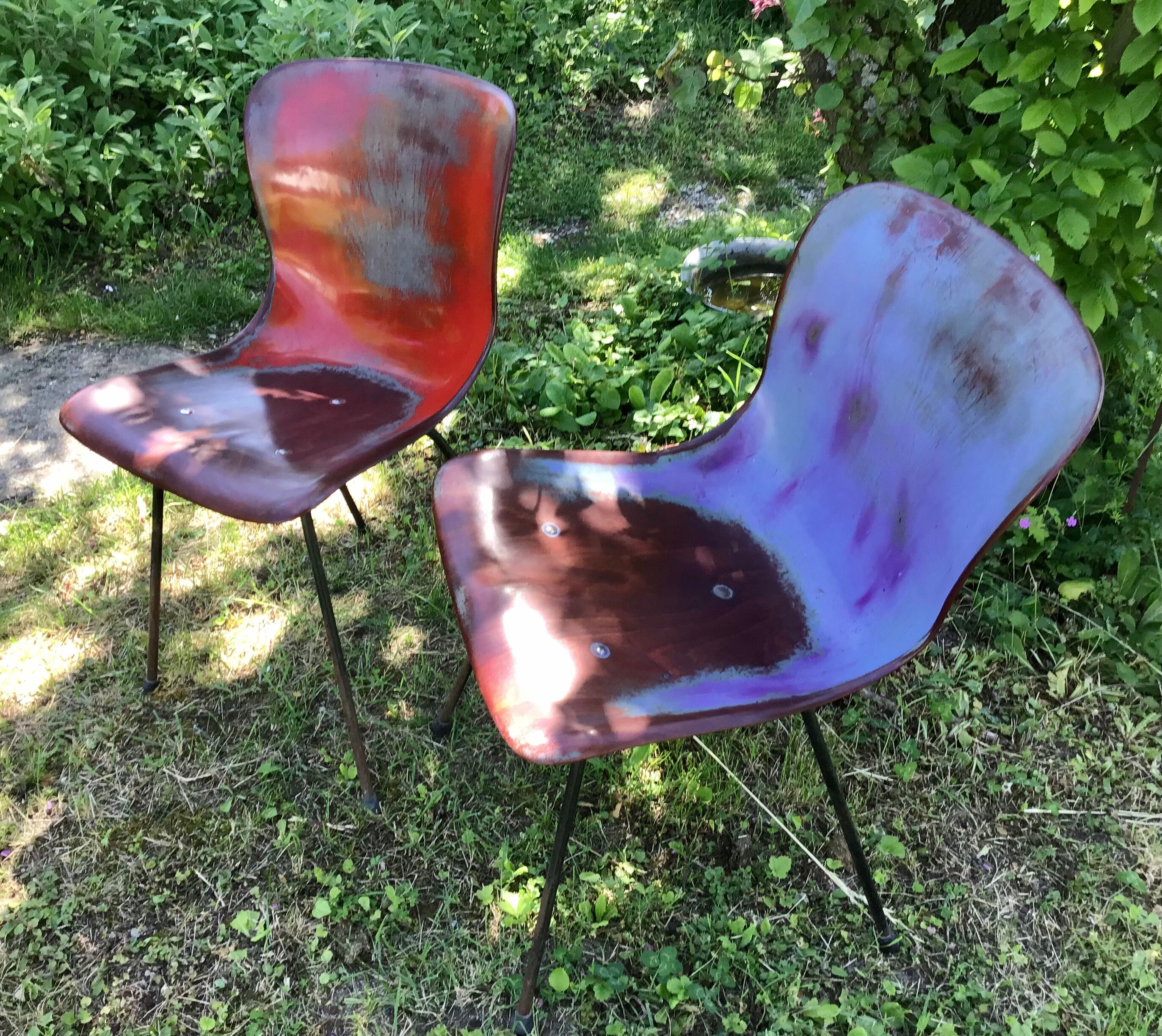 Two chairs Pagholz Elmar Flototto model 15074 design from 1956