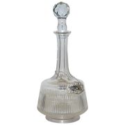 Antique Cut Crystal Carafe Sterling Madeira 1973