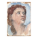 Painting, portrait of a woman in profile.