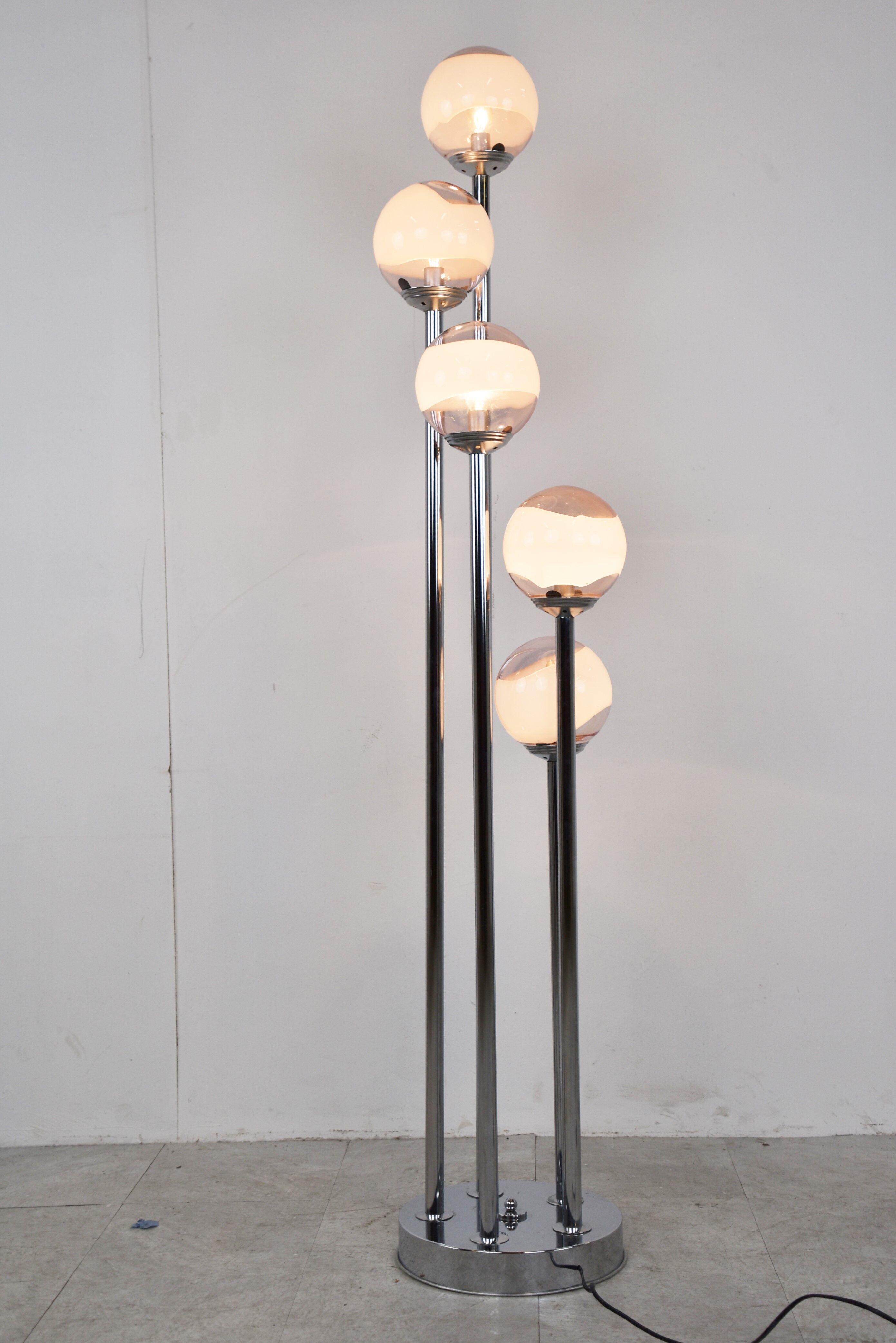 Vintage murano glass floor lamp, 1970s