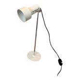 White aluminium designer table lamp made in Germany vintage
