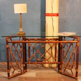 Vintage rattan desk