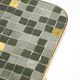 Beautiful Mid Century Modern brass side table with mosaic surface by Münche