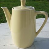 Cafetière jaune en céramique vintage