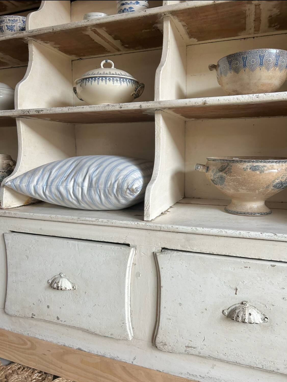 Exceptional old grocery store furniture - dresser