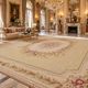 Oversize Aubusson Needlepoint Floral Rug Extra Large Palace Carpet, 414 x 604 cm