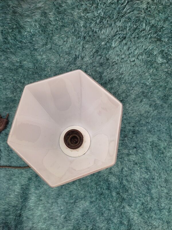 Bedside lamp living room Crystal tulip glass old vintage white dp 0422065