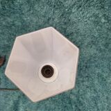 Lampe chevet salon Cristal tulipe verre blanc ancien vintage dp 0422065