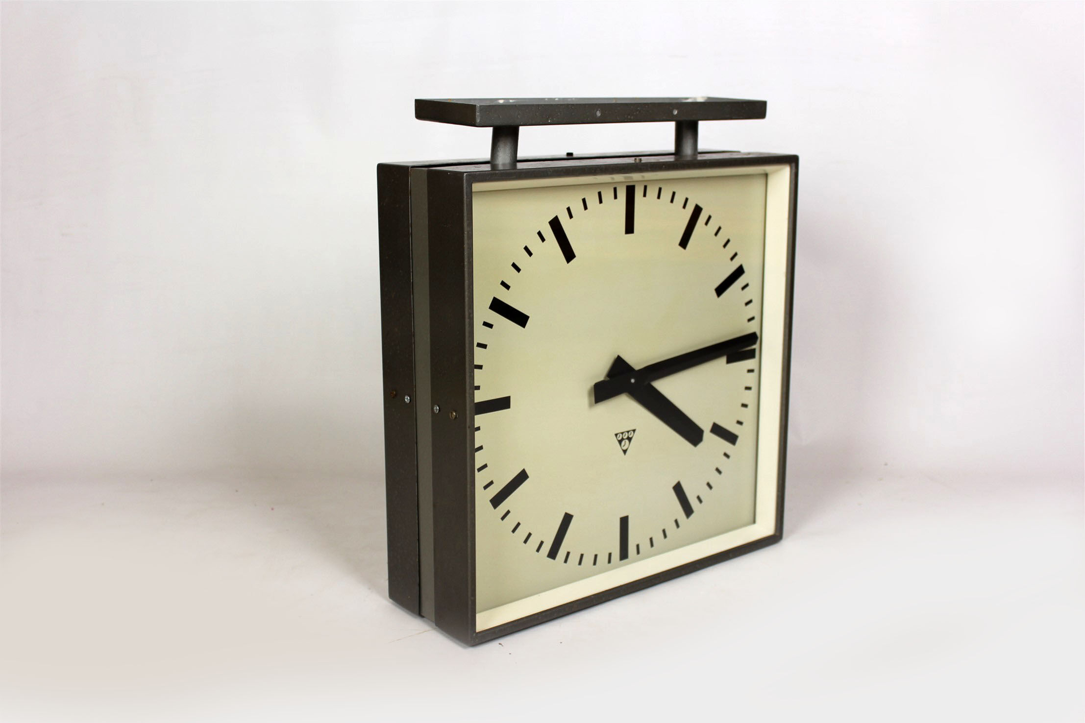 Double Sided Railway Clock from Pragotron, 1970's