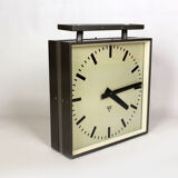 Double Sided Railway Clock from Pragotron, 1970's