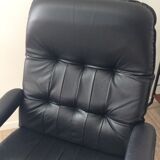 Unico relax armchair in leather from the 70s Made in Denmark