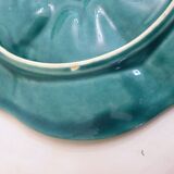 Oyster service Fish in faience barbotine 1950s