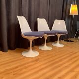 Set of three Tulip chairs, Rudi Bonzanini, Italy, 1970s