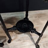 Pair of cast iron pedestal tables XIXth